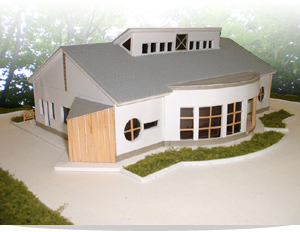 猪名川町子育て学習センター建築模型