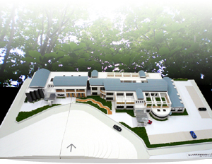 篠山市障害者総合支援センター建築模型